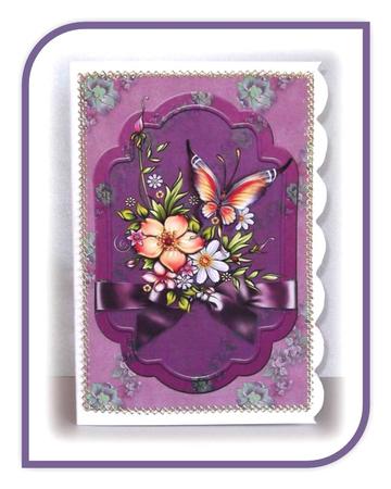 Birthday Flowers & Butterflies by Rae Trees