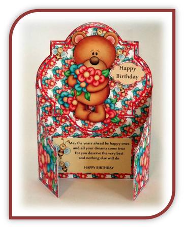 Flowers from Ted Gatefold Kit by Rae Trees
