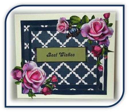 Framed Roses by Rae Trees