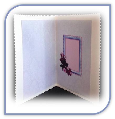 Clematis Fantasy - 3D Frame Card Front - Insert by Rae Trees