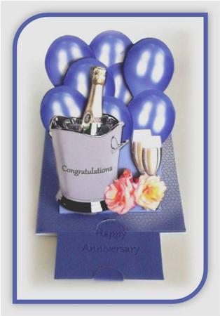 Slider-easel - Anniversary Blue by Rae Trees