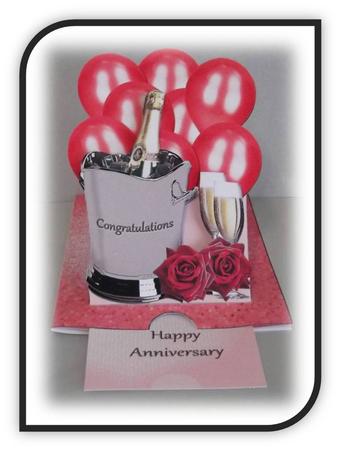 Slider-easel - Anniversary Red by Rae Trees