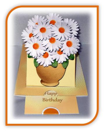 Slider-easel - Floral - Daisies by Rae Trees