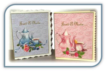 Just a Note Tea Time by Rae Trees