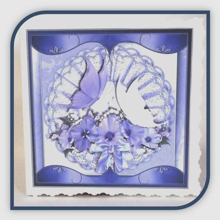Beautiful Blues Card Topper by Rae Trees