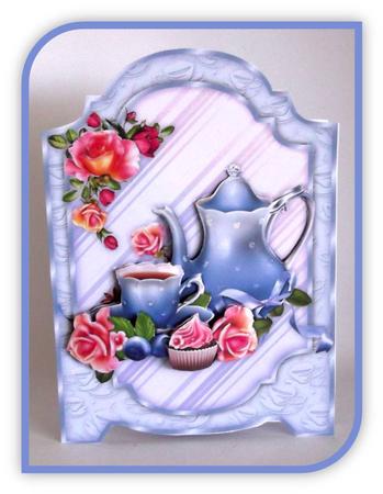 Time for Tea Screen Card by Rae Trees