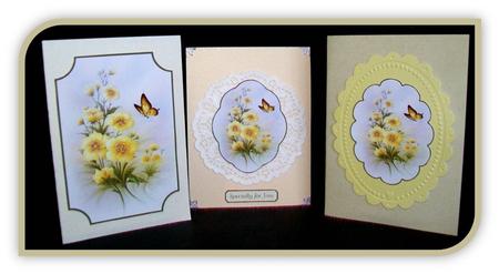 Celandines & Butterfly Plaques by Rae Trees