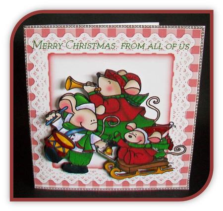 Christmas Card with Insert by Rae Trees