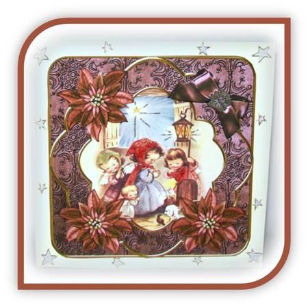 Nativity Scene Tea Christmas Fancy 8in Decoupage Cf Kit by Rae Trees