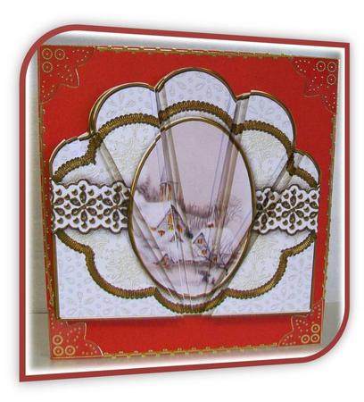 Ice Church Gold Flake Anglaise Deco Stacker by Rae Trees