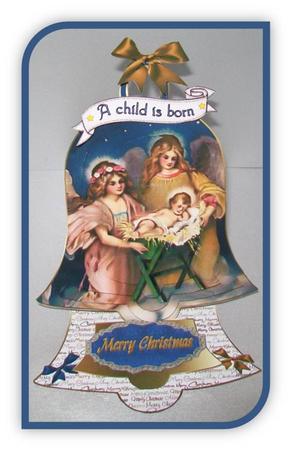 Angels and Baby Jesus Bell Easel Kit by Rae Trees