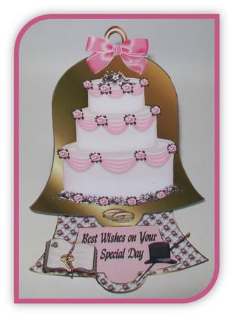 Wedding Cake Bell Easel Card Kit by Rae Trees
