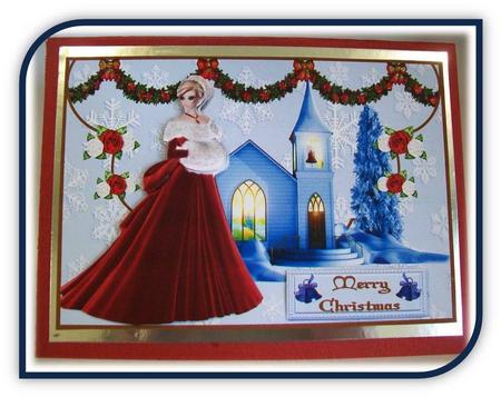 Christmas Wish Decoupage Topper by Rae Trees