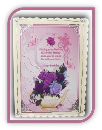 Pretty Flowers Scalloped Edge Topper by Rae Trees