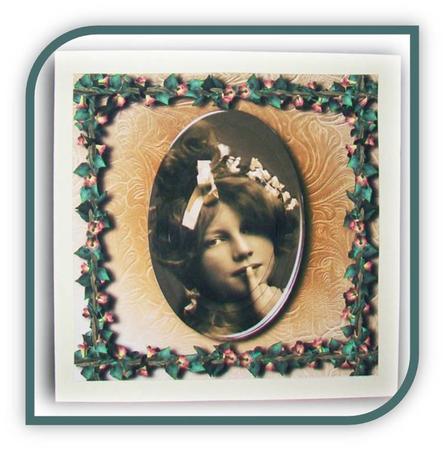 Vintage Cameo Oval Pyramid Topper by Rae Trees