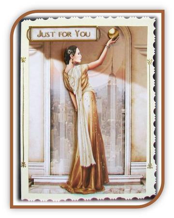 Art Deco Lady Pandore Gold by Rae Trees