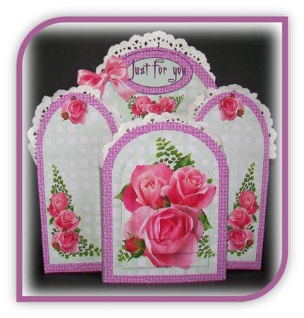 Archway Kit - Pink Roses by Rae Trees