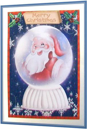 Father Christmas Snow Globe by Rae Trees