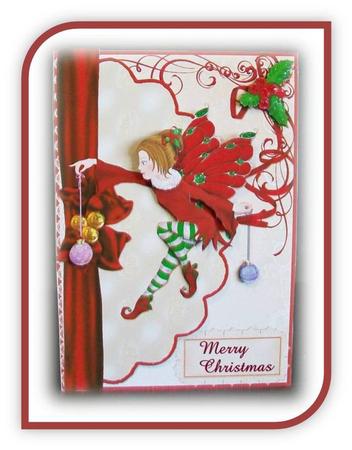 Chritmas Fairy Envelope Card by Rae Trees