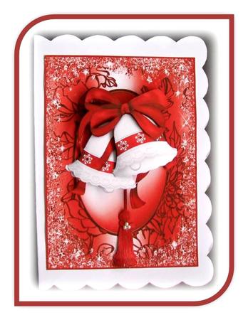 Ding Dong Merry Christmas Card Topper by Rae Trees