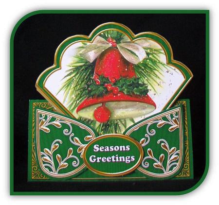 Christmas Bell Seasons Greetings Scallop Trio Kit by Rae Trees
