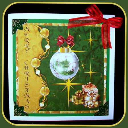 Christmas Bauble and Presents by Rae Trees