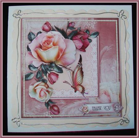 Roses & Butterfly Topper by Rae Trees