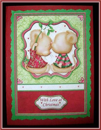 Mistletoe Mice Christmas Topper and Decoupage by Rae Trees