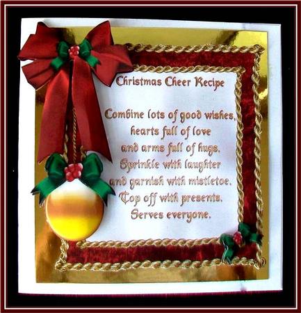 8x8 Christmas Cheer Recipe by Rae Trees