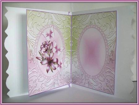 Insert to Lily Flutters in Green and Purple by Rae Trees