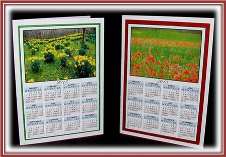 Poppy and Daffodil Calendars by Rae Trees