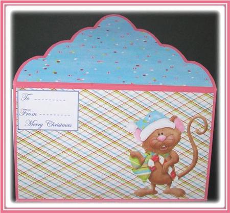 Christmas Mouse Money Wallet by Rae Trees