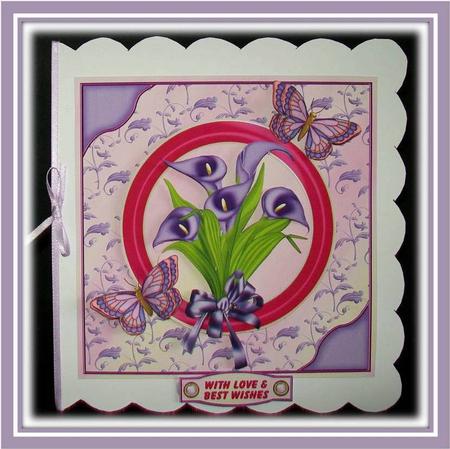 Lilac Cala Lily 8x8 Minikit by Rae Trees