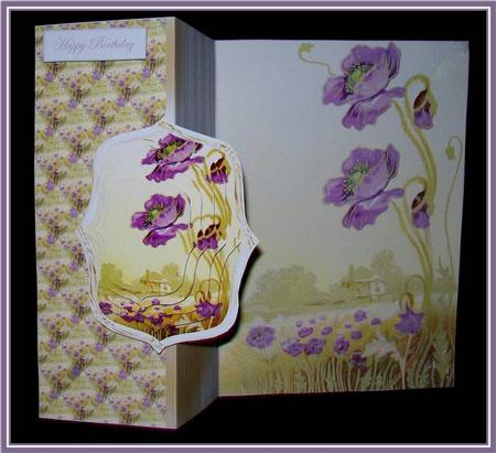 Mauve Poppy No Hole Fold Back Kit by Rae Trees