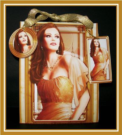 Art Deco Lady Pearl Gold Mini Bags by Rae Trees