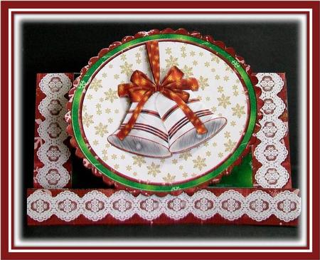 Silver Bells Center Stepper Pop Out & Envelope by Rae Trees