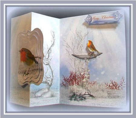 Beautiful Robin No Holes Cut and Fold Mini Kit by Rae Trees