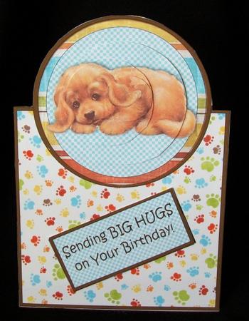 Sorry You're Feeling Paw-ly! Vertical Foldback Card by Rae Trees