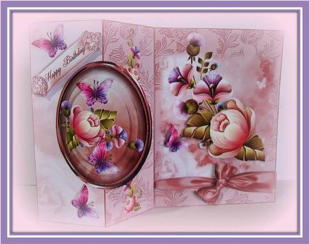 Pink Passion No Holes Cut and Fold Mini Kit by Rae Trees