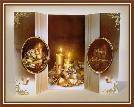 Glowing Candles Double No Holes Cut and Fold by Rae Trees