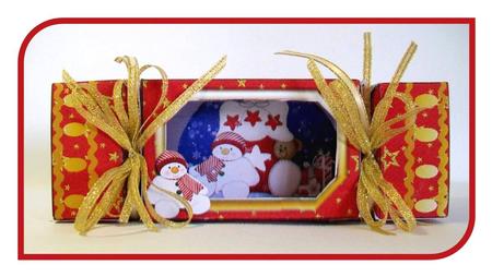 A Child's Christmas See-thru Cracker Card by Rae Trees