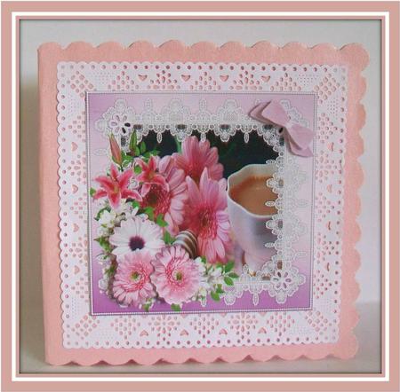 8x8 Tea Flowers and Chocs by Rae Trees