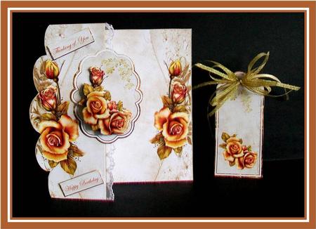 Copper Rose No Hole Scallop Mini Kit by Rae Trees