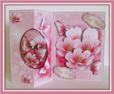 Magnolia Beauty Pink No Holes Fold Mini Kit by Rae Trees
