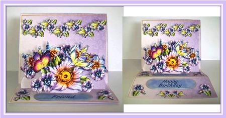 Easel Pop-up 3D Card Kit - Floral Fantasy by Rae Trees