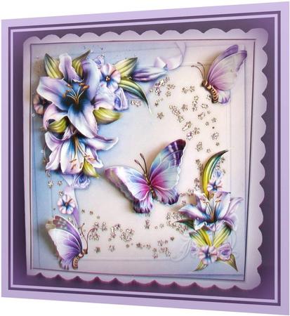 Wynter Lilies & Butterflies Mini-kit by Rae Trees