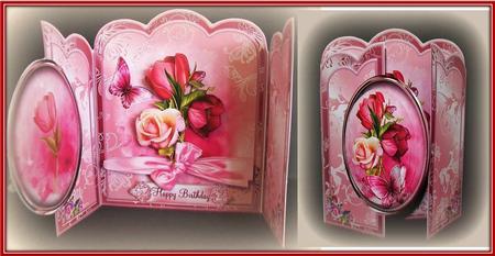 Beautiful Flora Gate Fold Card Kit by Rae Trees