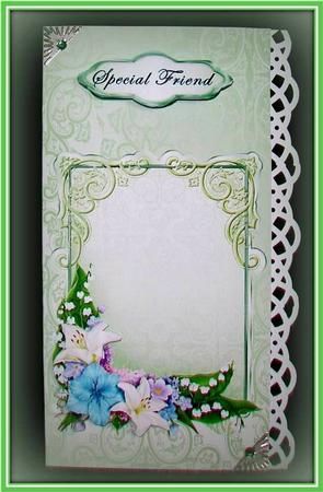 3D Green Hues Card by Rae Trees