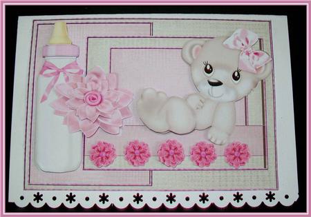 New Baby Girl Teddie by Rae Trees