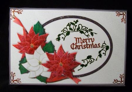 Australian Santa and Pointsettia Christmas Toppers by Rae Trees
